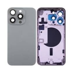 Tapa Trasera+Frame Apple iPhone 15 Pro Max Titanio Natual Tapa Trasera+Frame Apple iPhone 15 Pro Max Titanio Natual